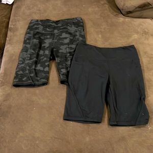 2 pair of bike shorts